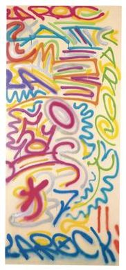 Sample artwork by Angel Ortiz (Born 1967), known for abstract painting, graffiti - View similar artists and auction records